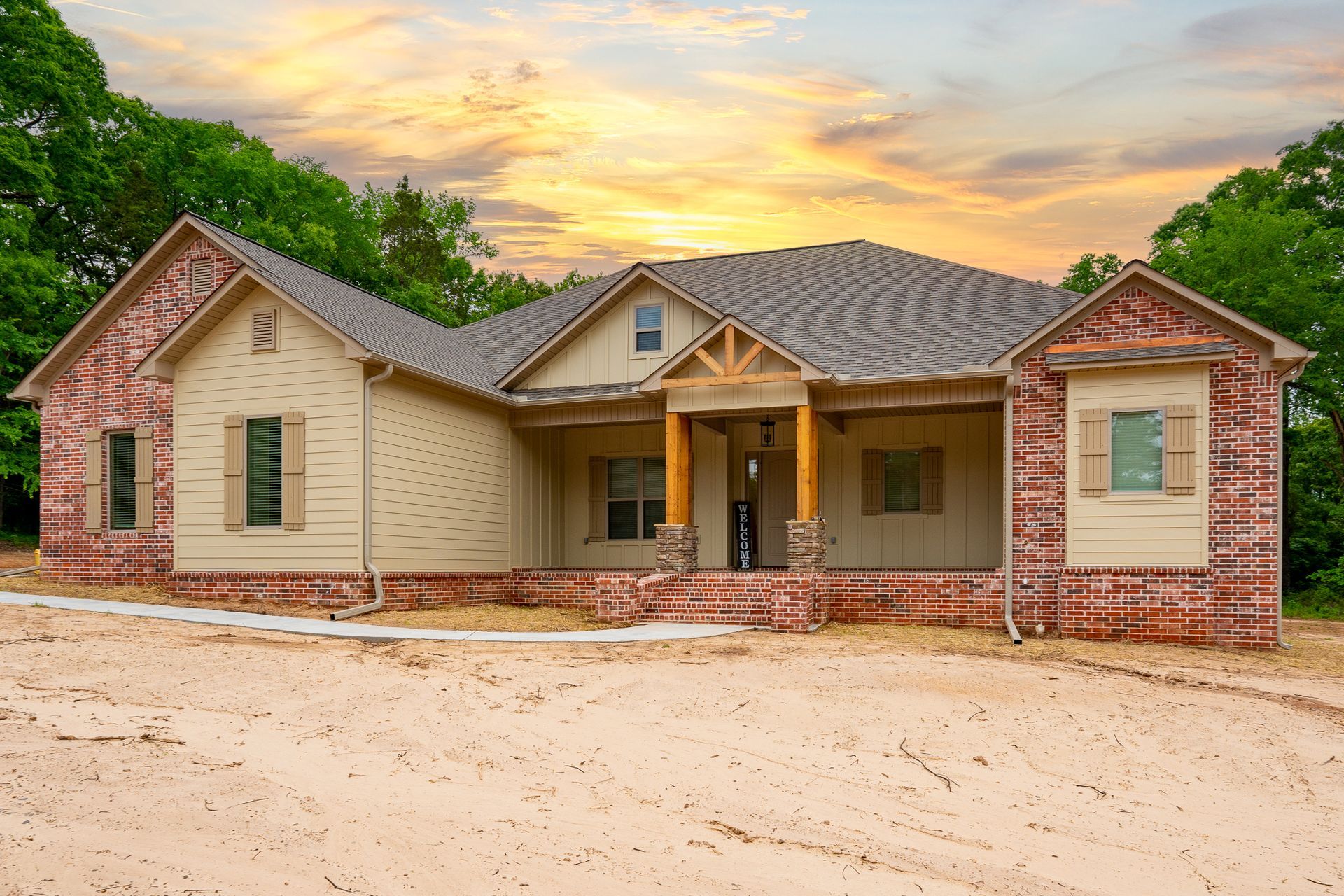 Custom home build by Breeding Construction in Central Arkansas.