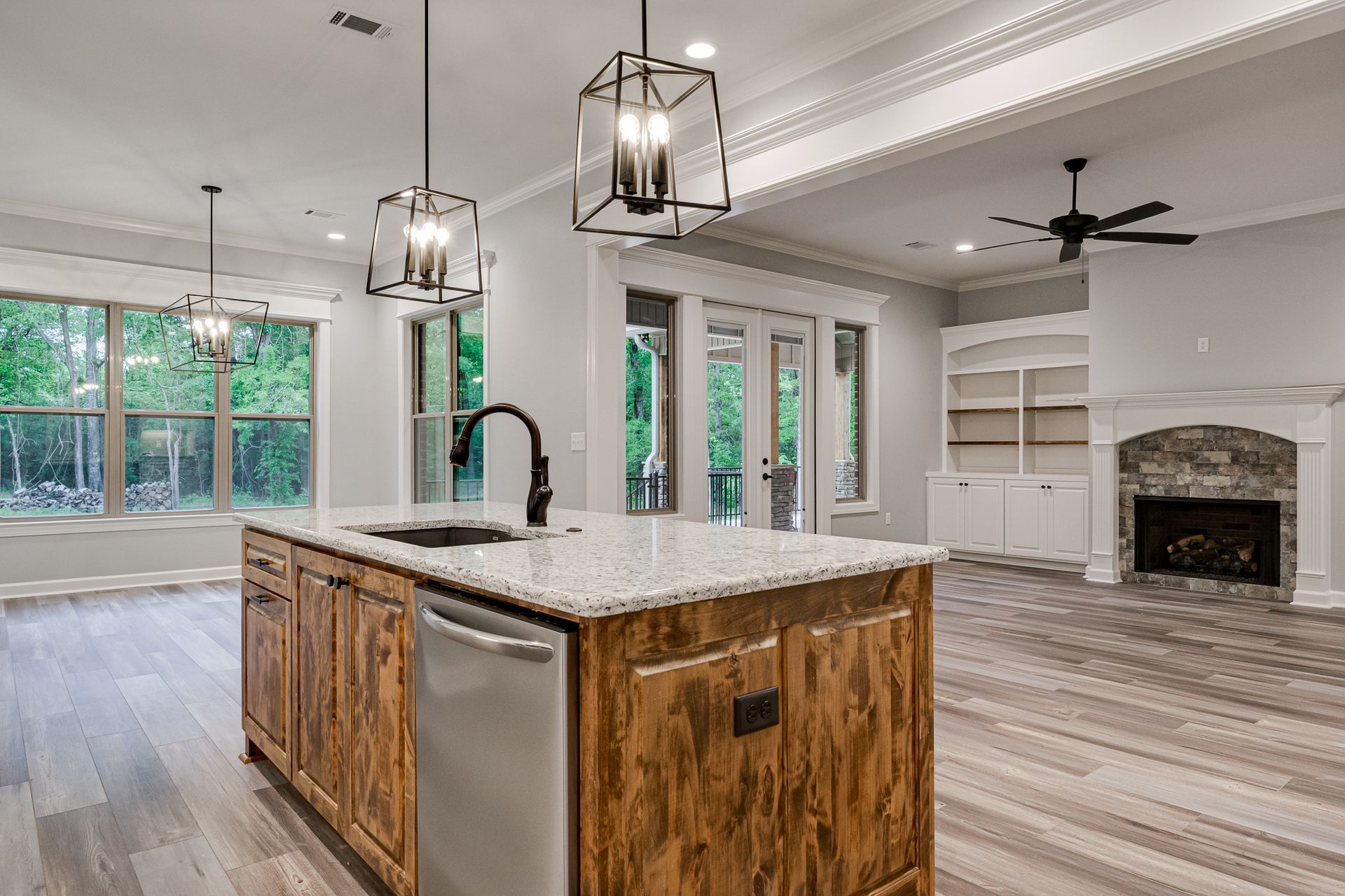 Custom home build by Breeding Construction in Central Arkansas.