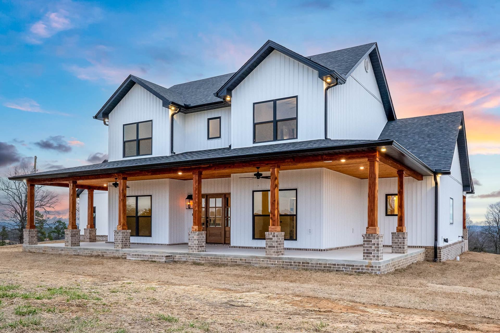 Custom home build by Breeding Construction in Central Arkansas.