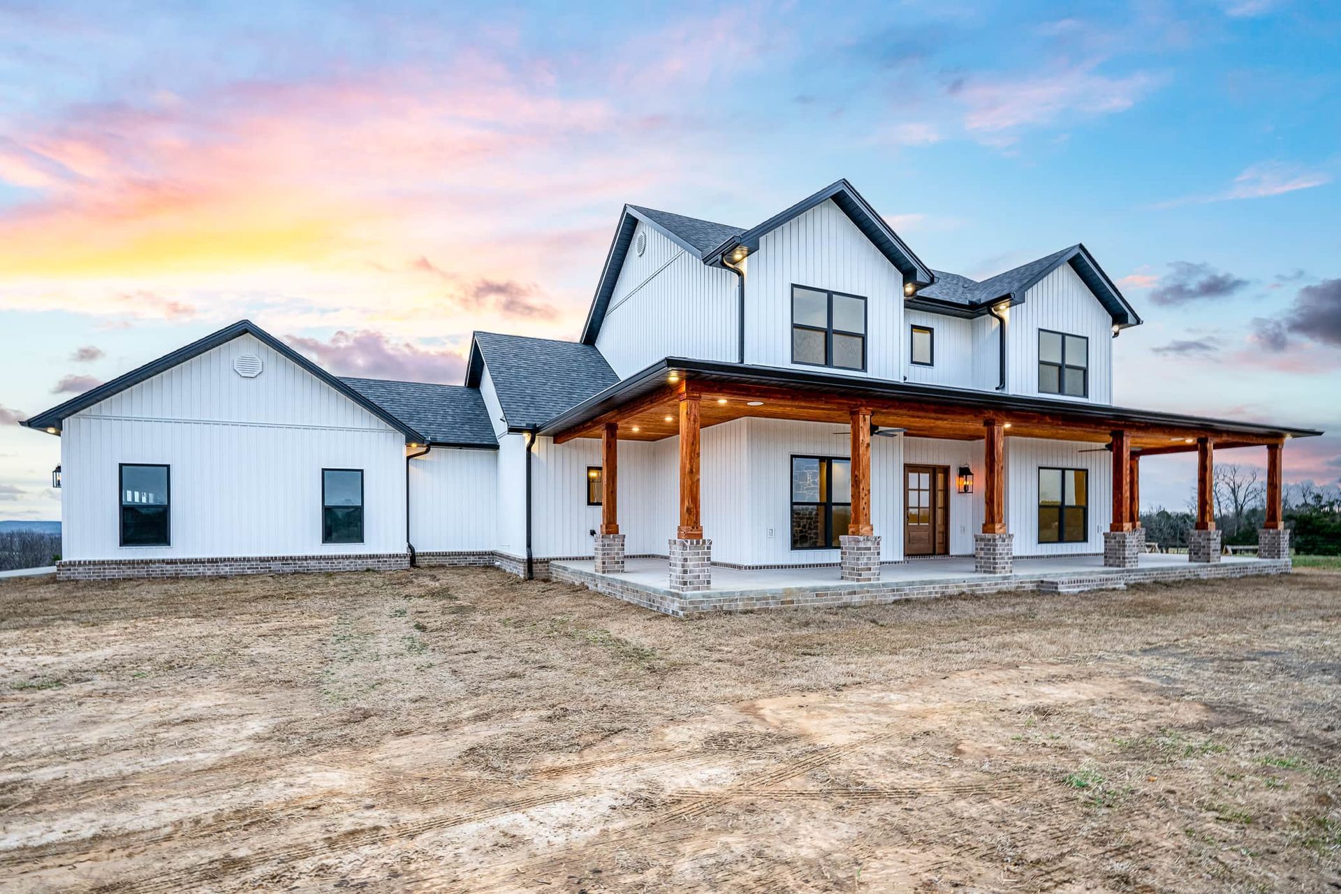 Custom home build by Breeding Construction in Central Arkansas.