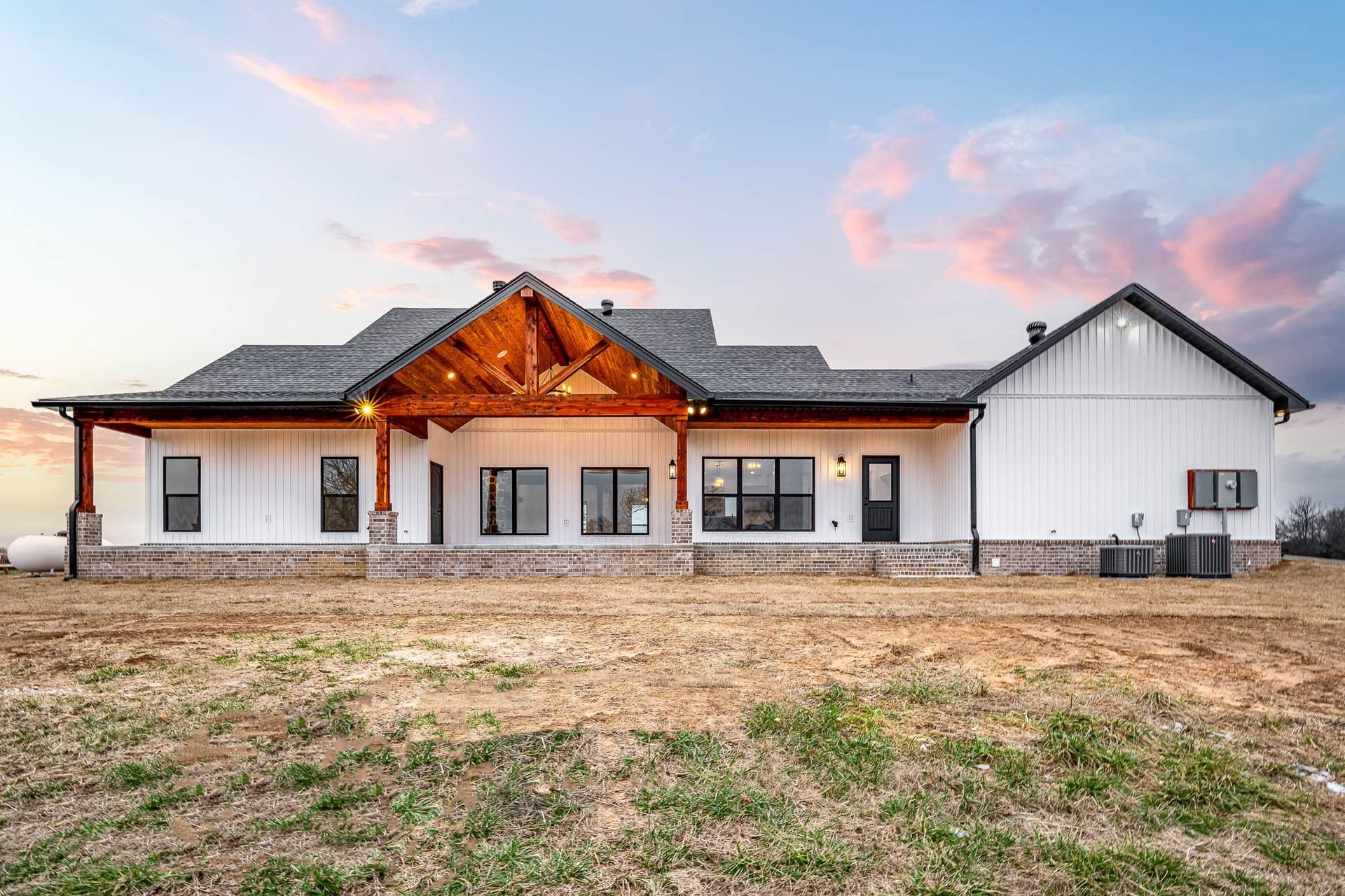Custom home build by Breeding Construction in Central Arkansas.