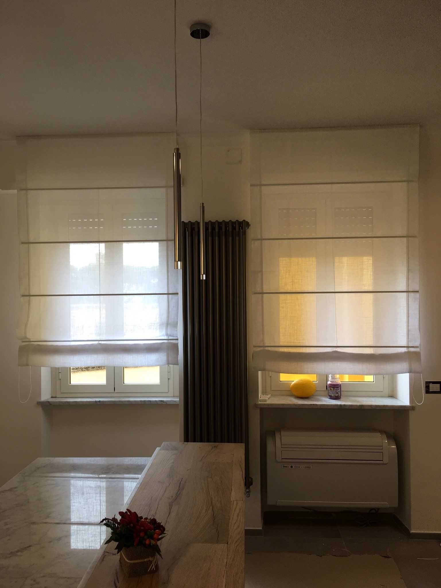 tende a rullo bianche