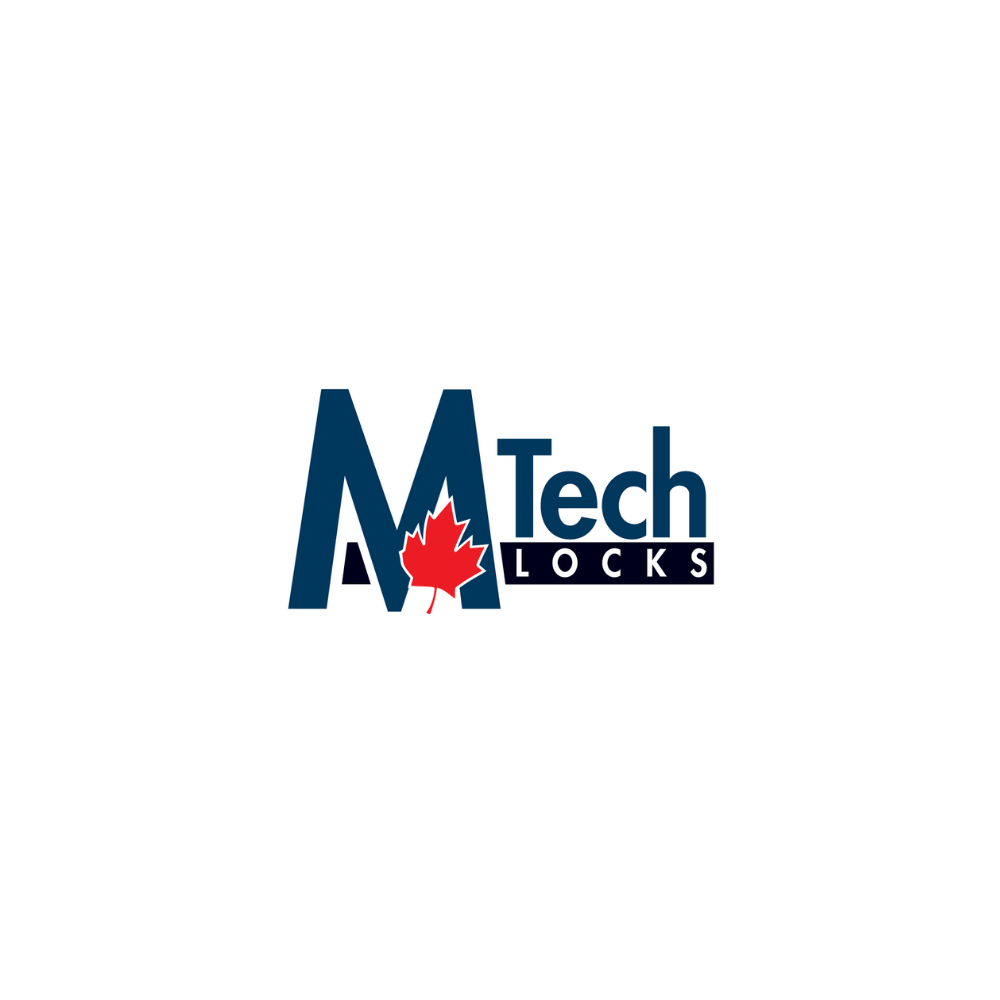 The logo for mtech locks has a maple leaf on it.