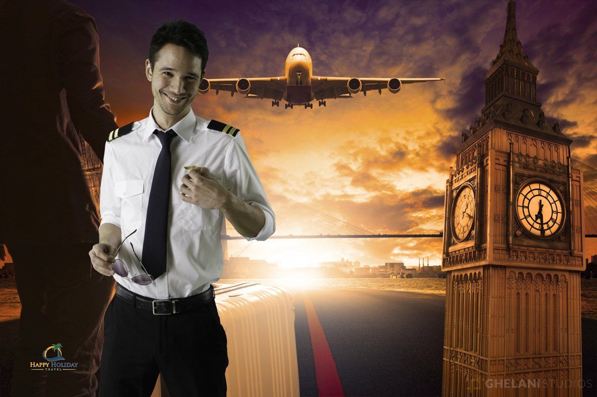 Green screen event photography with London backdrop