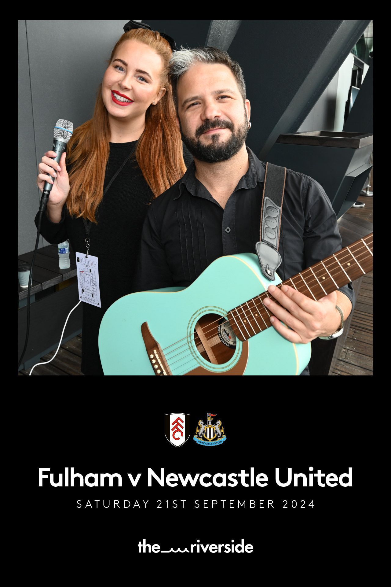 fulham fc branded photo with fulham logo instant event photography