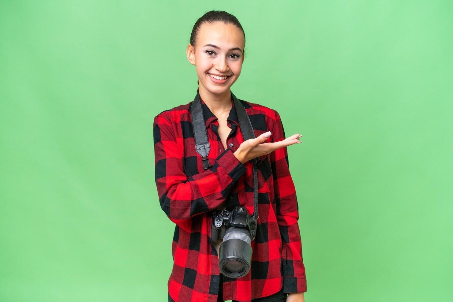 green screen photographer