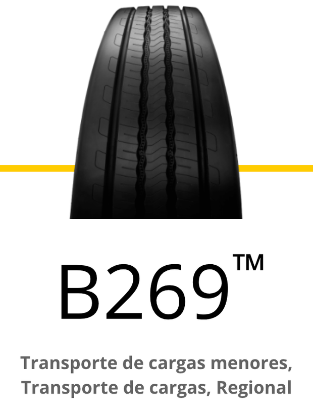 Pneu preto com a inscrição 