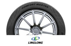 Pneu Linglong Comfort Master em roda prateada.