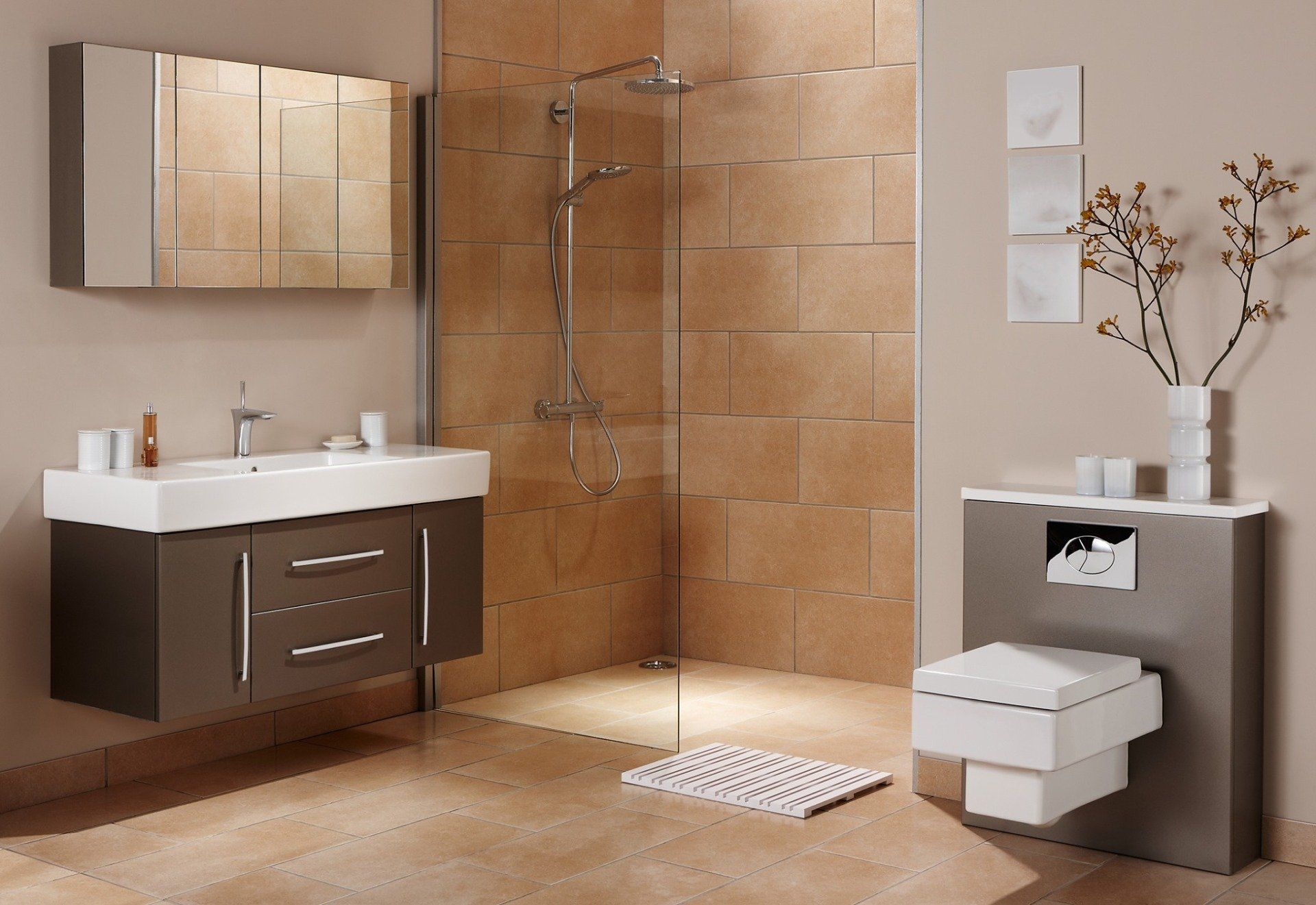 arredo bagno stile quadrato