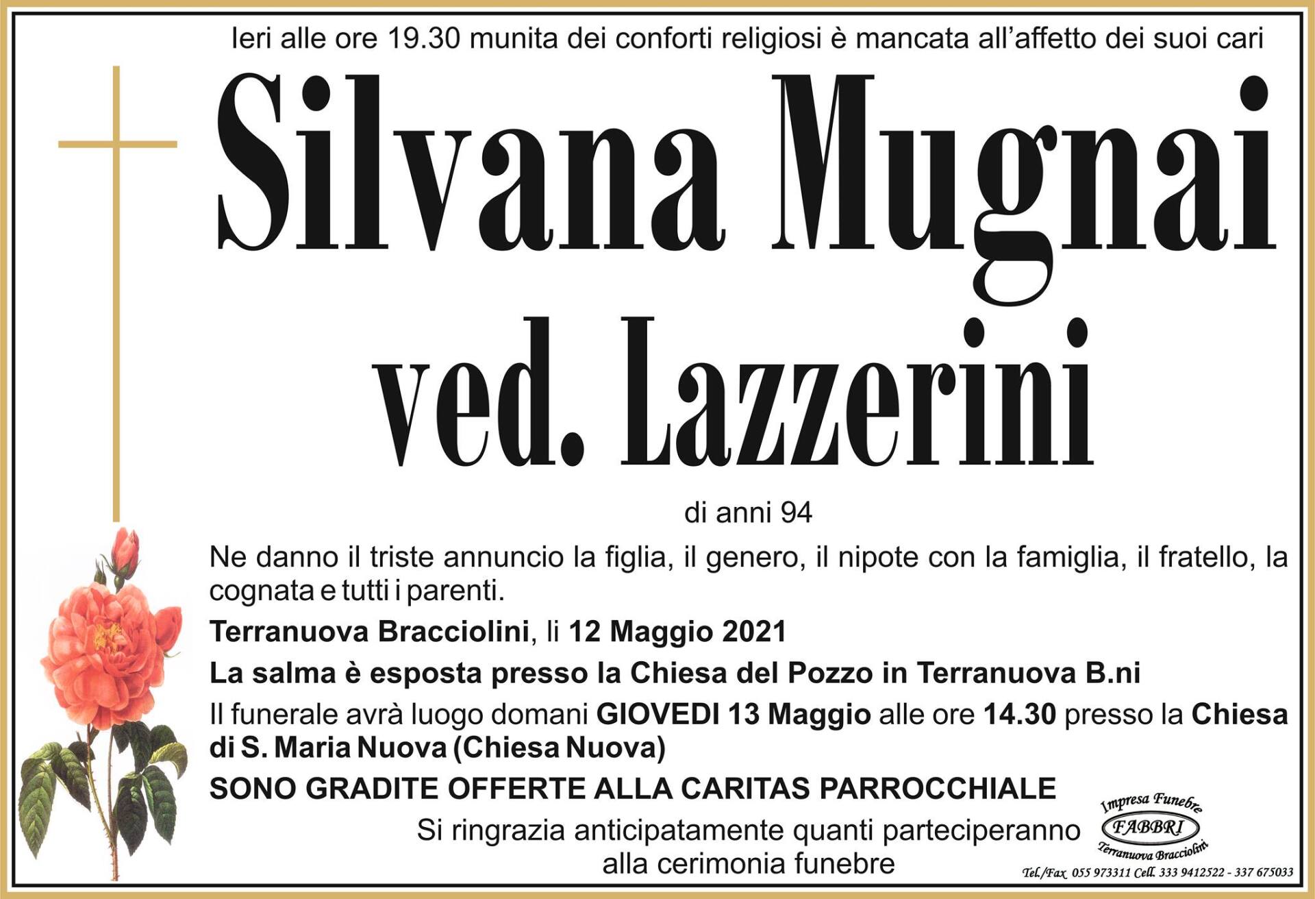 necrologio Silvana Mugnai 