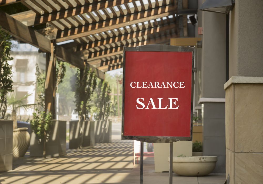 A Red Sign That Says Clearance Sale On It — JW Signs and Designs In Mount Isa, QLD