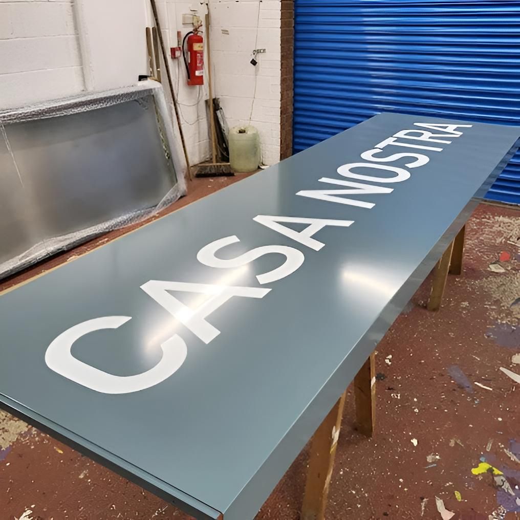 A Large Sign That Says Casa Nostra On It — JW Signs and Designs In Mount Isa, QLD
