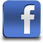 A blue facebook icon with a white f on it.