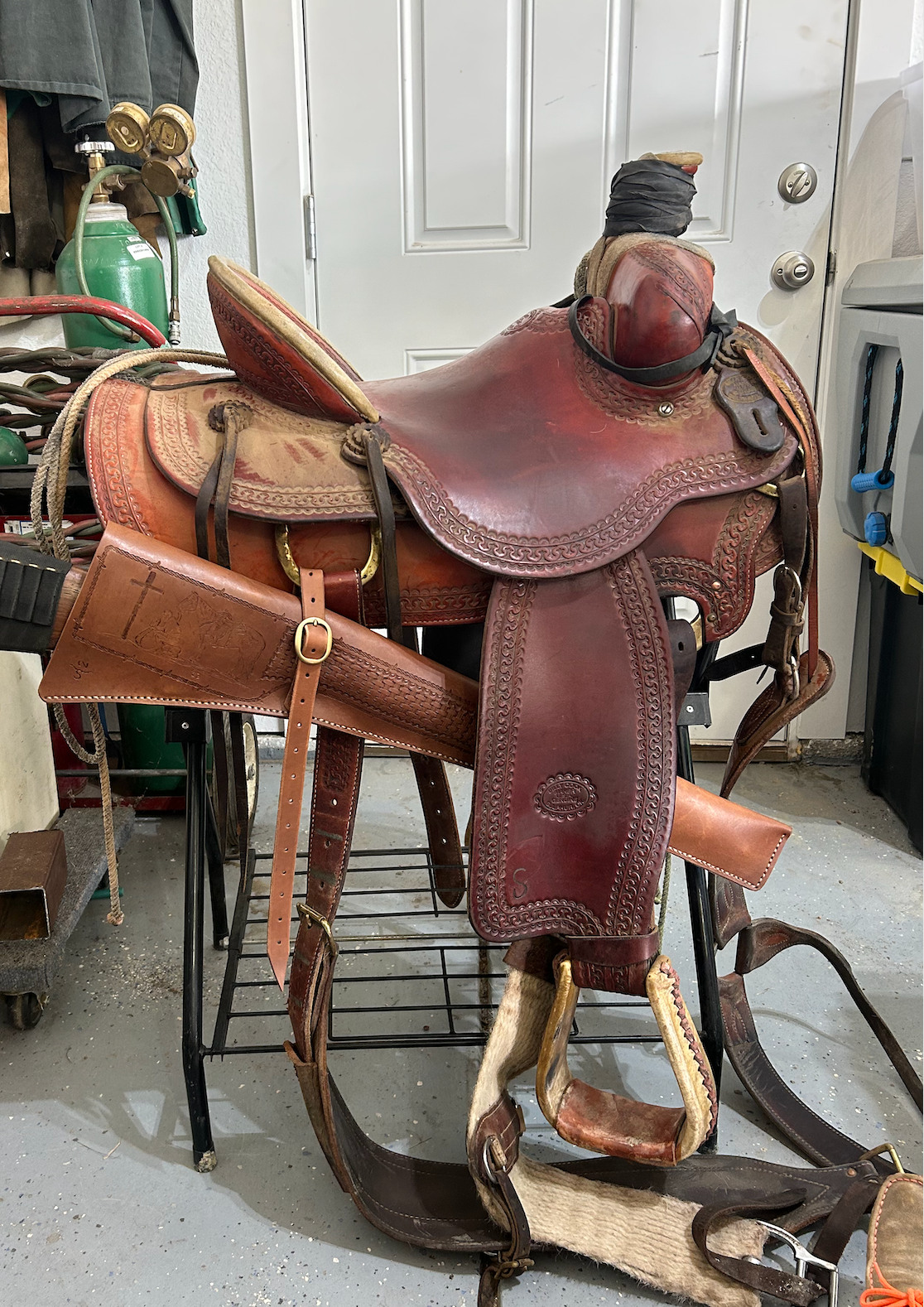 Stacking Steel Welding and Ranch Solutions Custom Leather Project