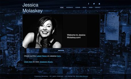 Jessica Molaskey website by BVC Web Design
