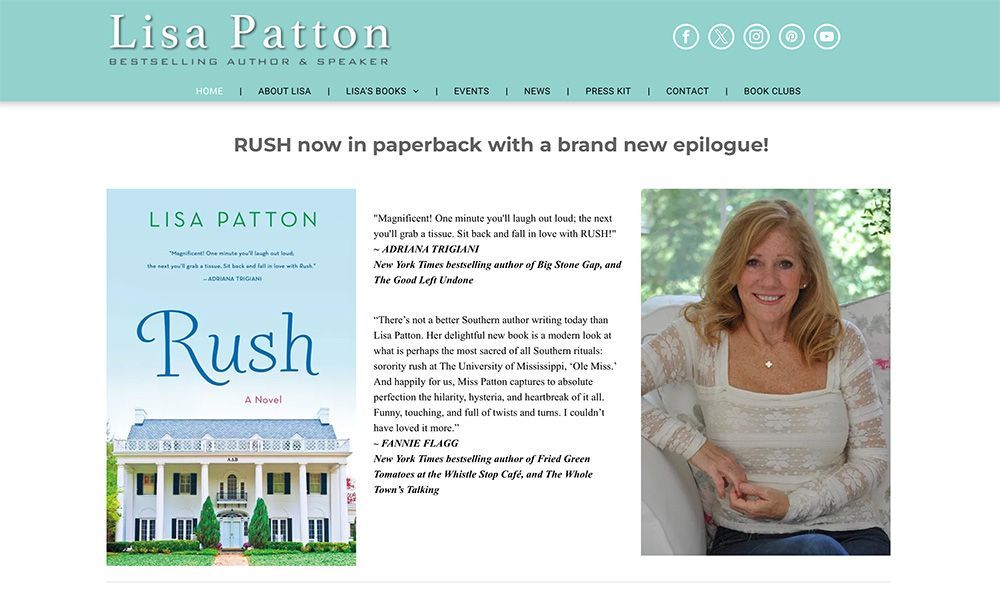 Lisa Patton website by BVC Web Design