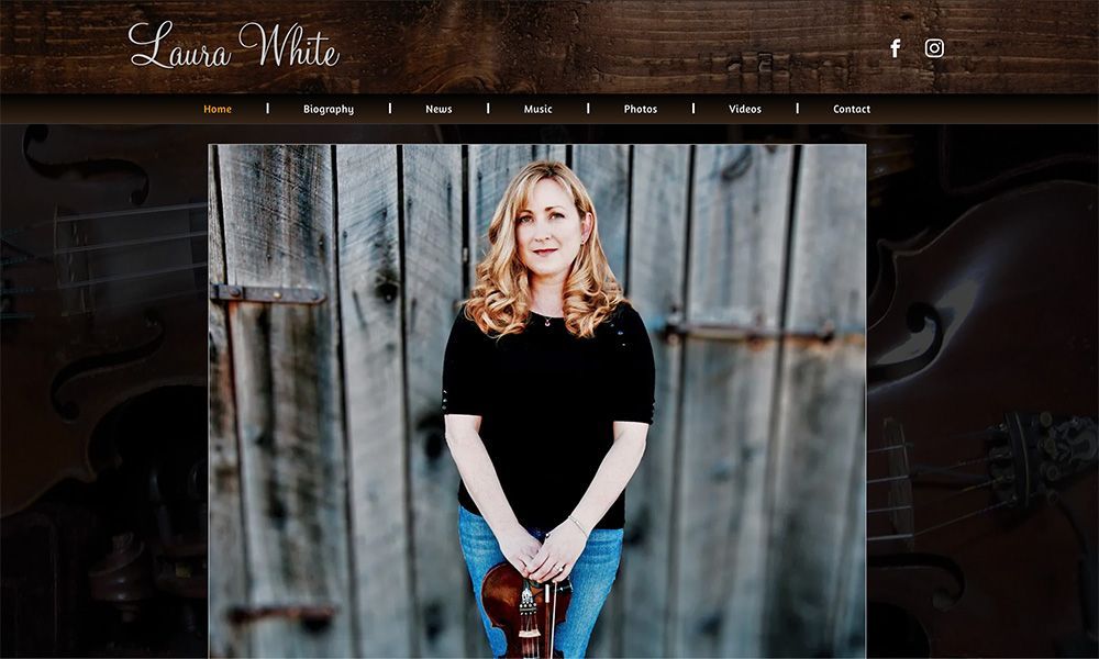 Laura Weber White website by BVC Web Design