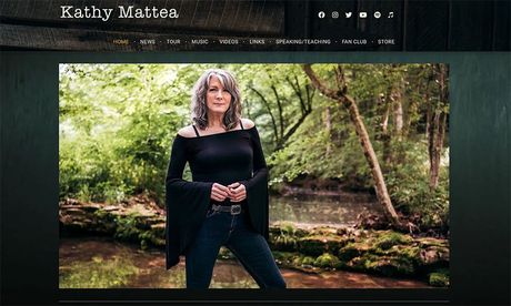Kathy Mattea website by BVC Web Design