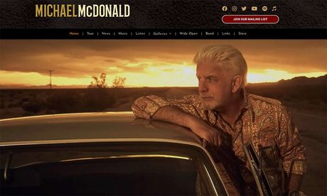 Michael McDonald website by BVC Web Design