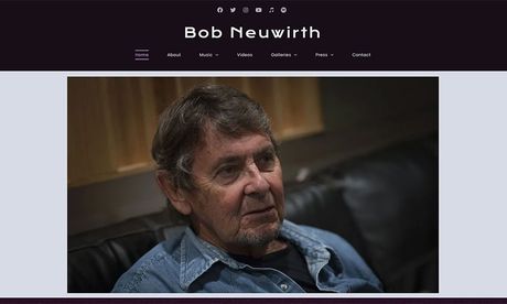 Bob Neuwirth website by BVC Web Design