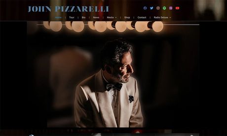 John Pizzarelli website by BVC Web Design