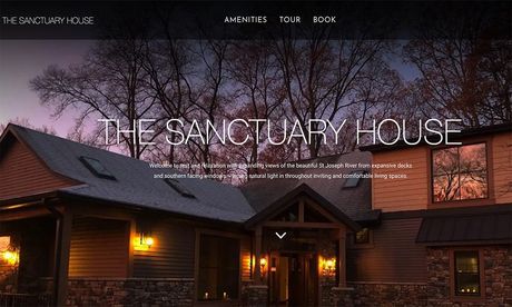 The Sanctuary House website by BVC Web Design