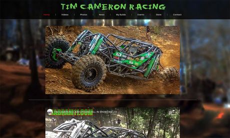 Tim Cameron Racing website by BVC Web Design