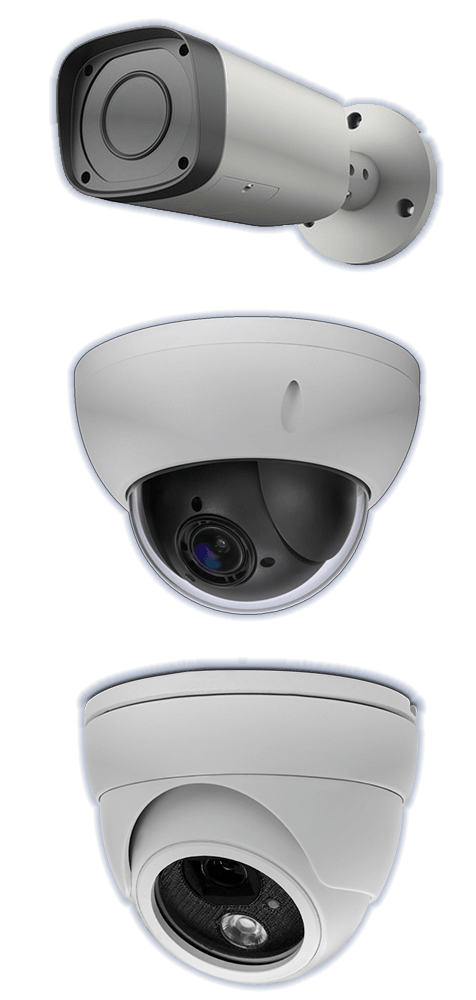 Photo of 3 HD video security cameras