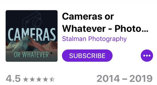 A screenshot of cameras or whatever by stalman photography