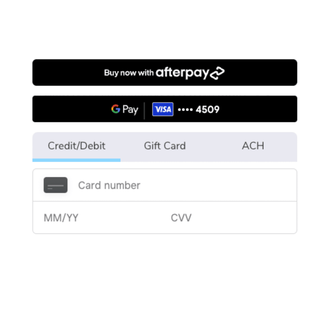 A screenshot of a website that says buy now with afterpay.