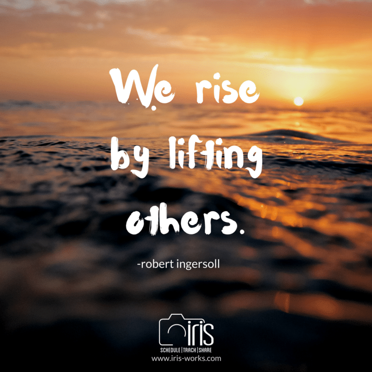 A quote by robert ingersoll says we rise by lifting others