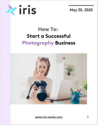 A book titled how to start a successful photography business