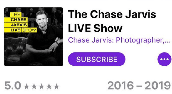 A screenshot of the chase jarvis live show