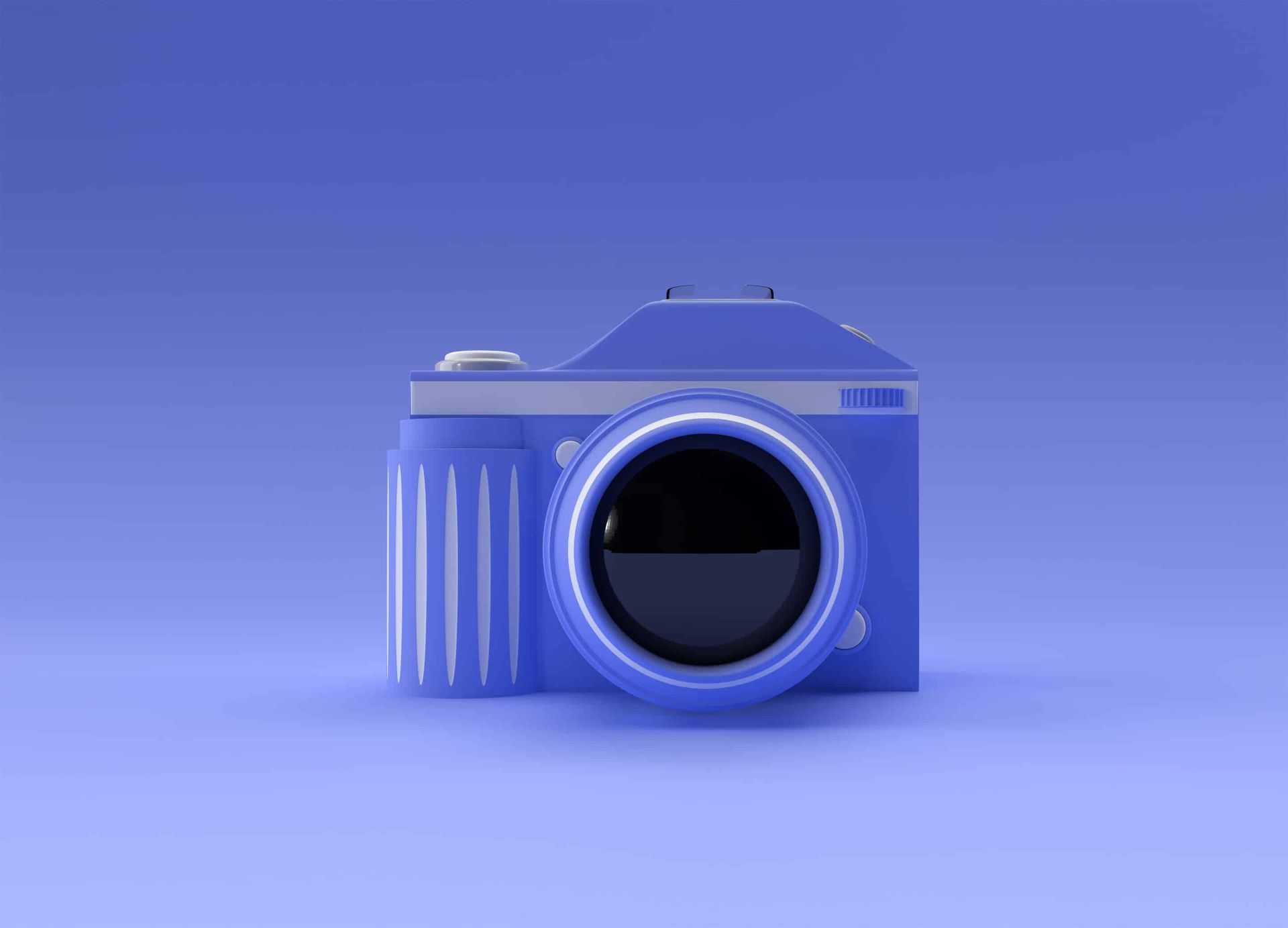 Purple Mini Camera for Photography