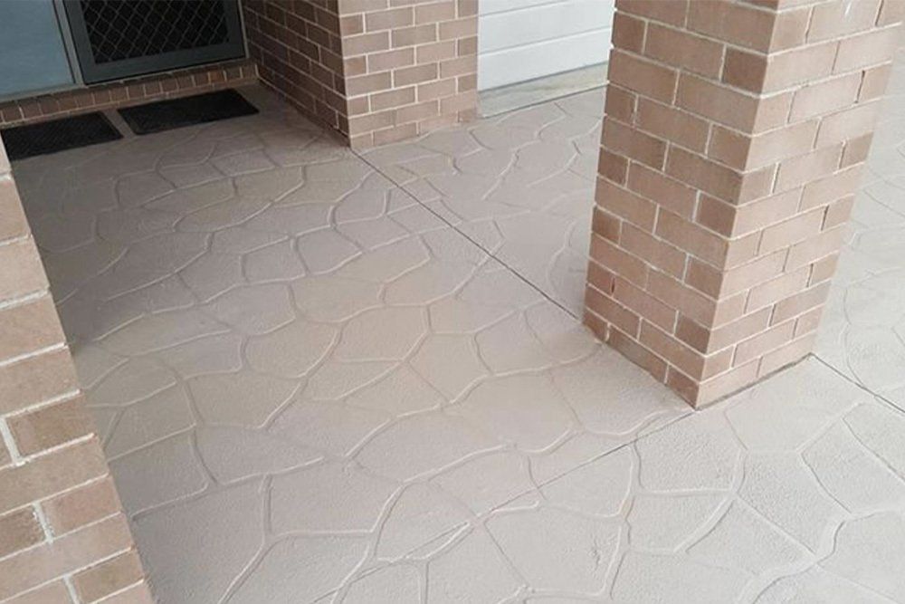 Resealed Concrete Landing — Concrete Stamping in Morisset, NSW