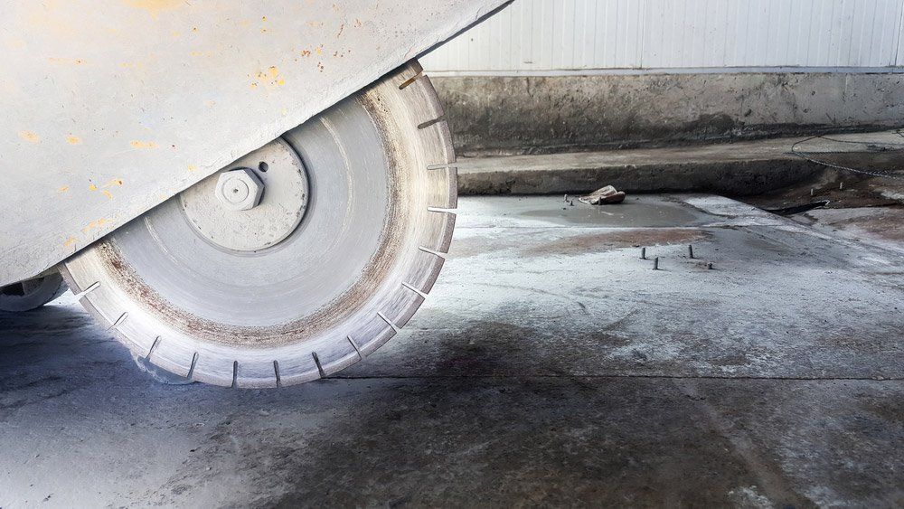 Close-up Of A Diamond Blade — Concrete Stamping in Morisset, NSW