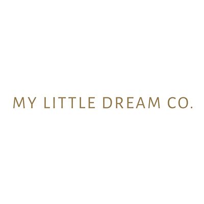 The logo for my little dream co. is on a white background.
