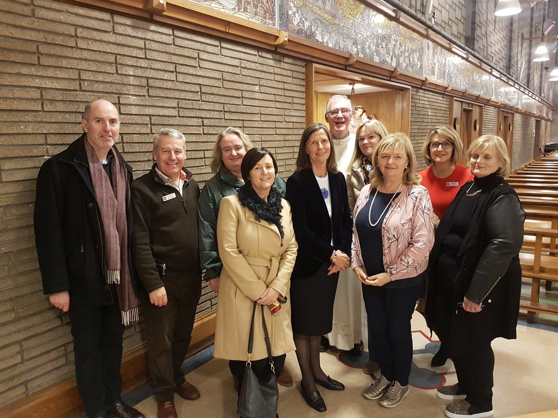 Picture of Dr. Mona O’Moore (front row centre) along with members of her team from  the National Anti-Bullying Centre in DCU and some members of the St. Gabriel's Parish Pastoral Council