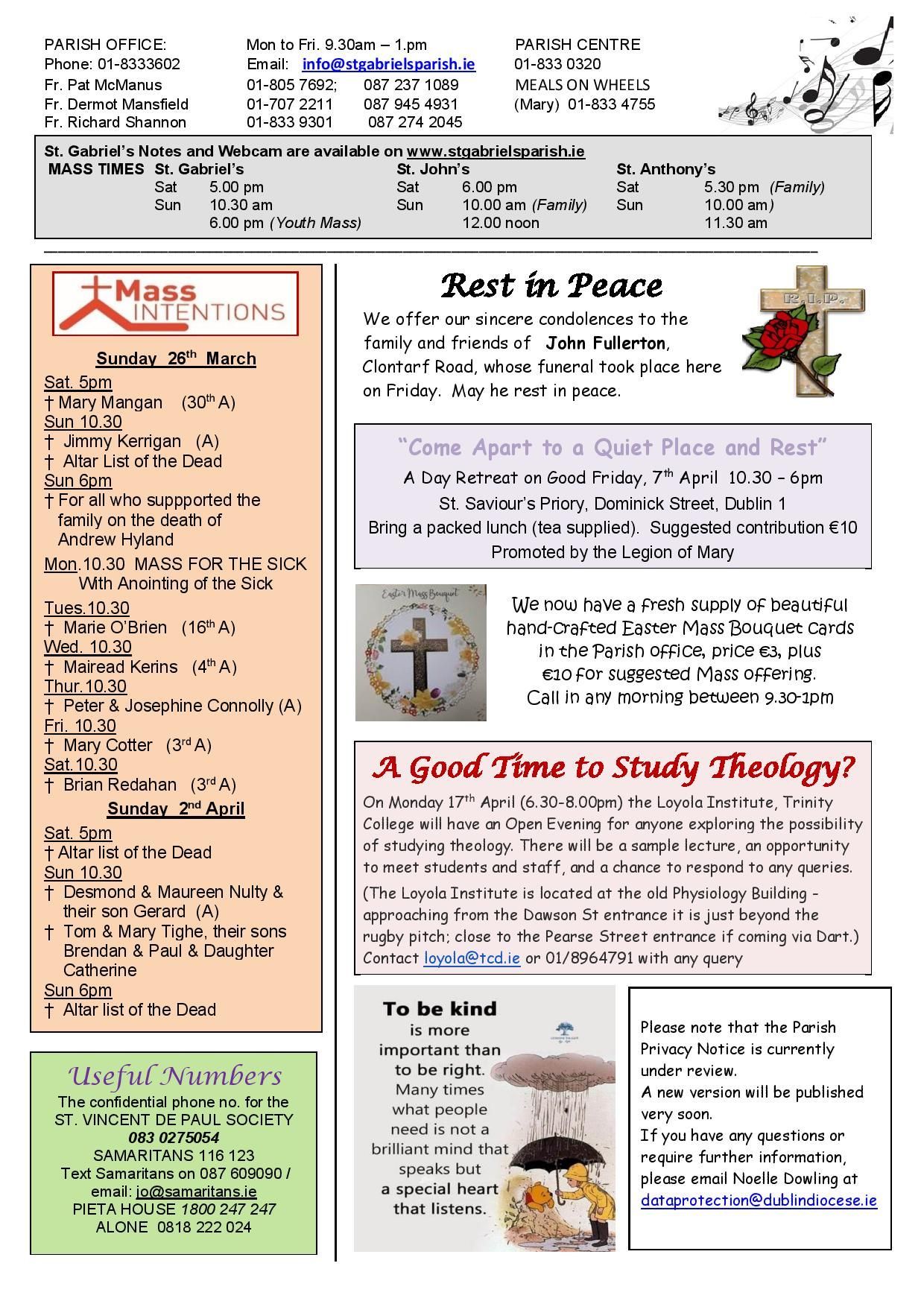 A newspaper with a cross on it and a good time to study theology