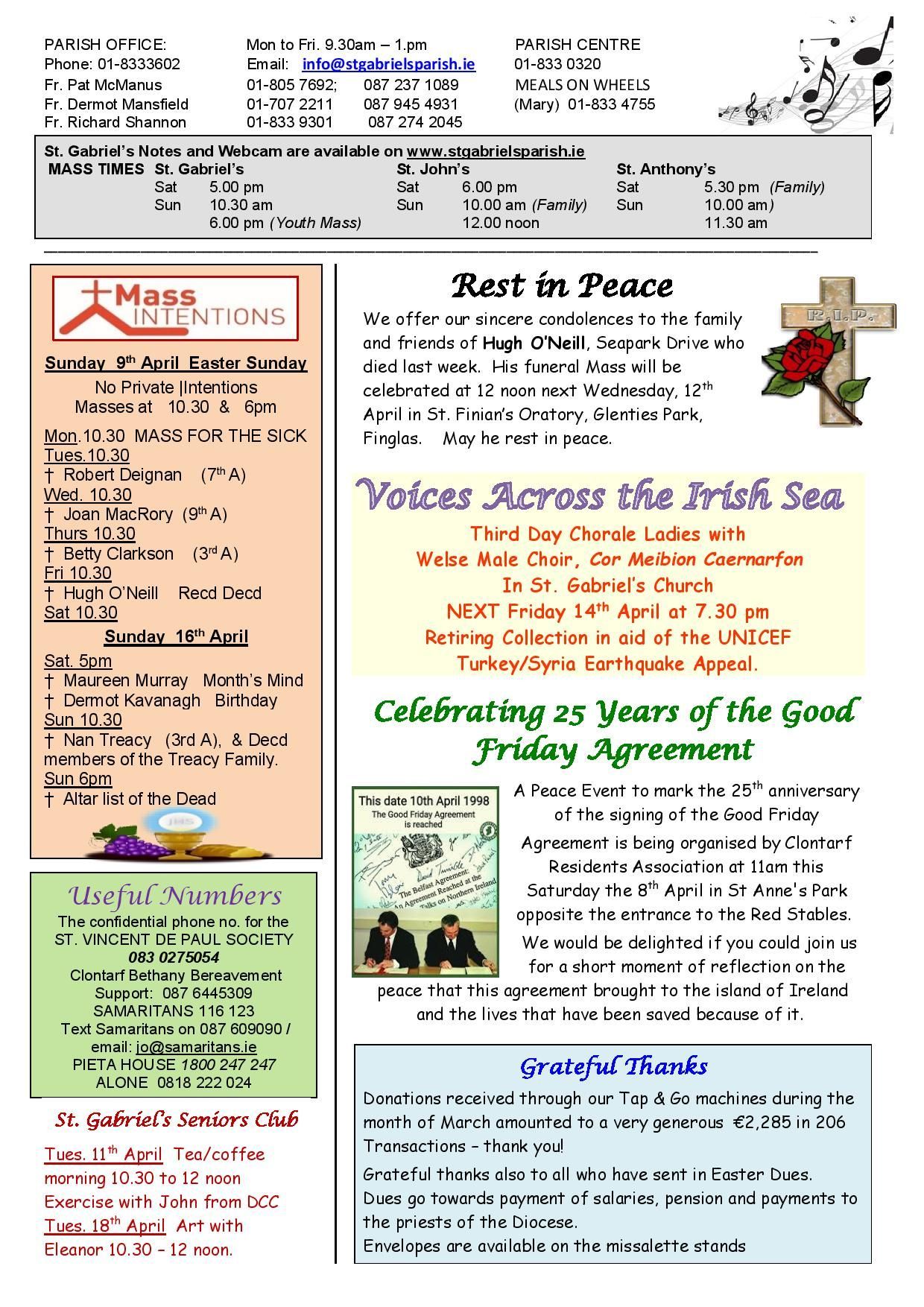 A page of a newspaper with a cross on it