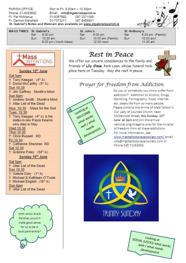 A page of a newspaper with a picture of a cross and the words rest in peace