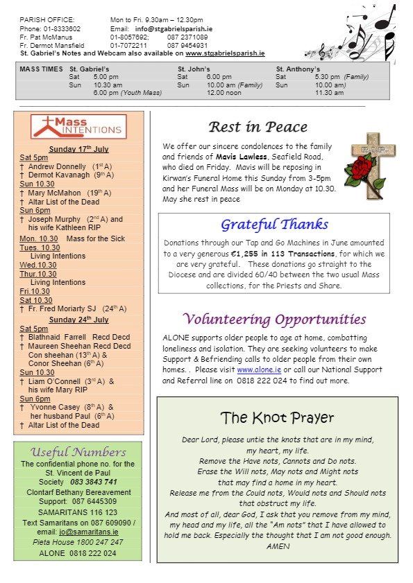 A page of a newspaper with a cross and a rose on it.