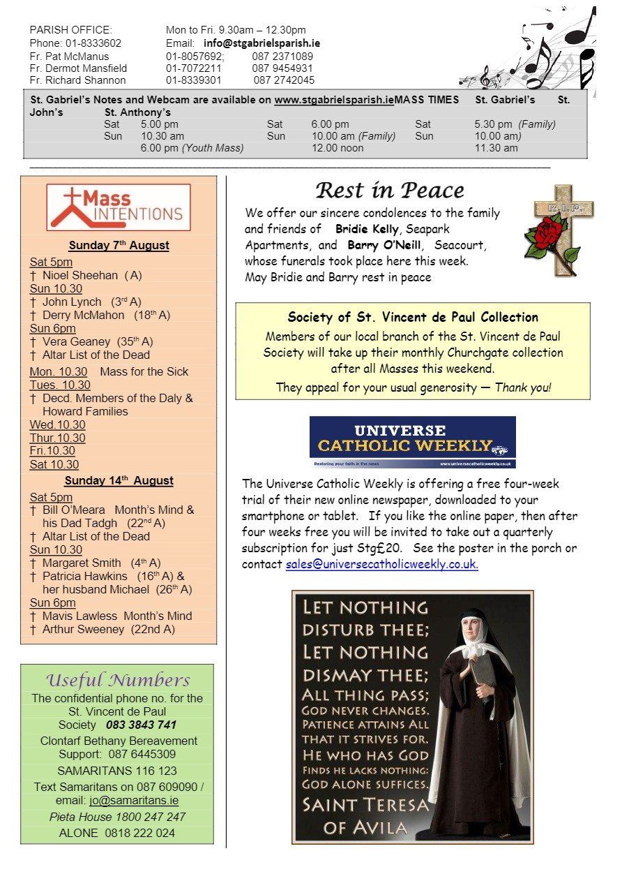A page of a newspaper with a picture of a nun and a cross on it.