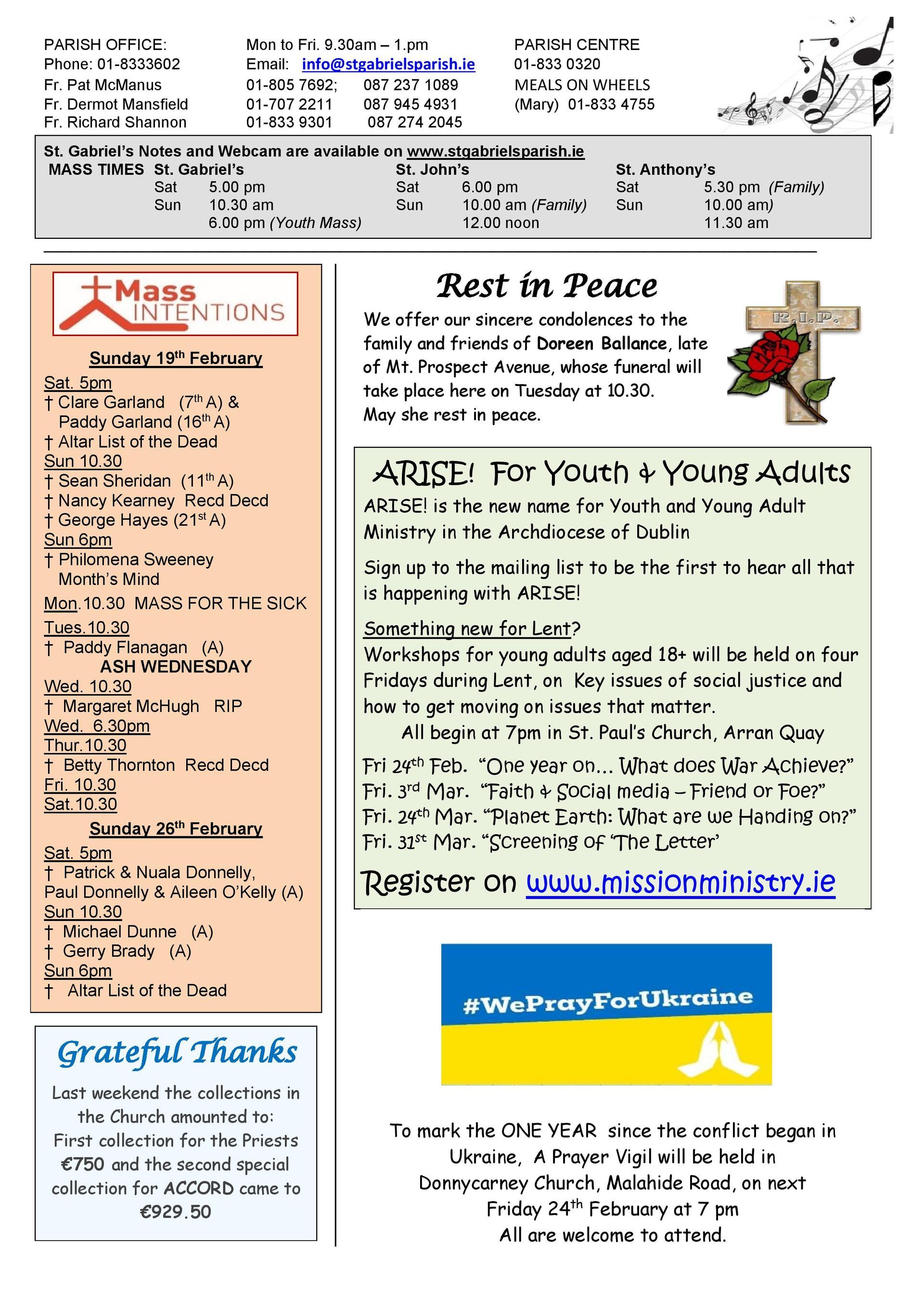 A page of a magazine with a cross on it