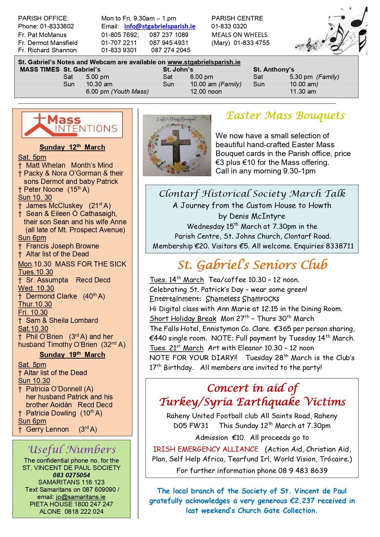 A page of a magazine with a cross on it