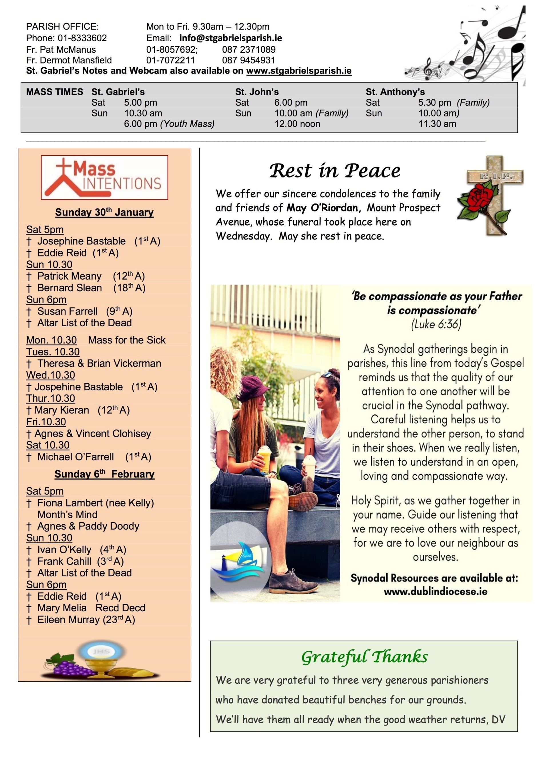 A page of a magazine with a picture of two people sitting next to each other.
