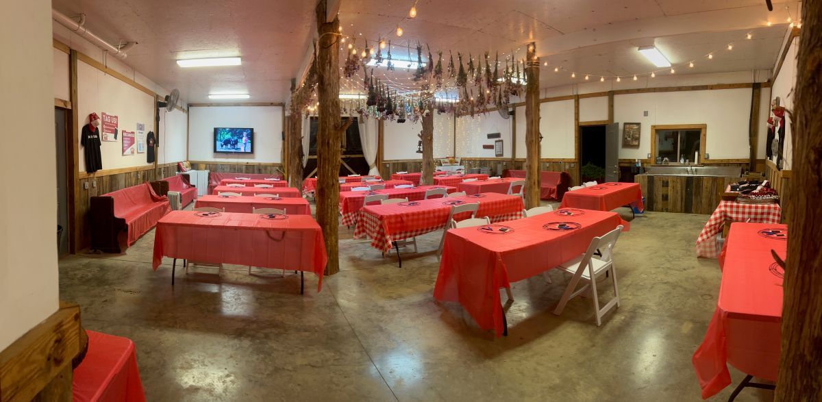 Classroom space in the barn.