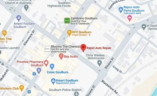 Map | Goulburn, NSW | Rapid Auto Repair