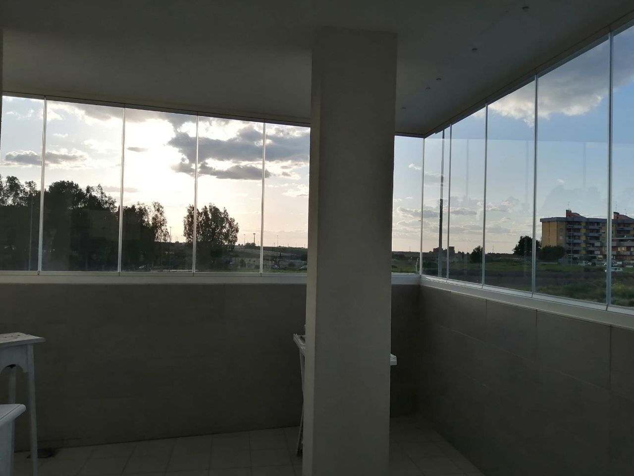 installazione vetrata panoramica