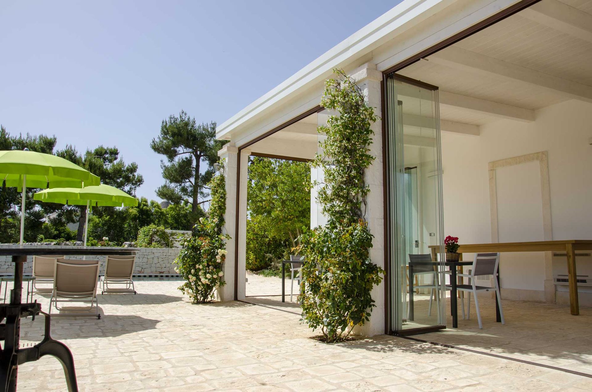 dettaglio di pareti vetrate